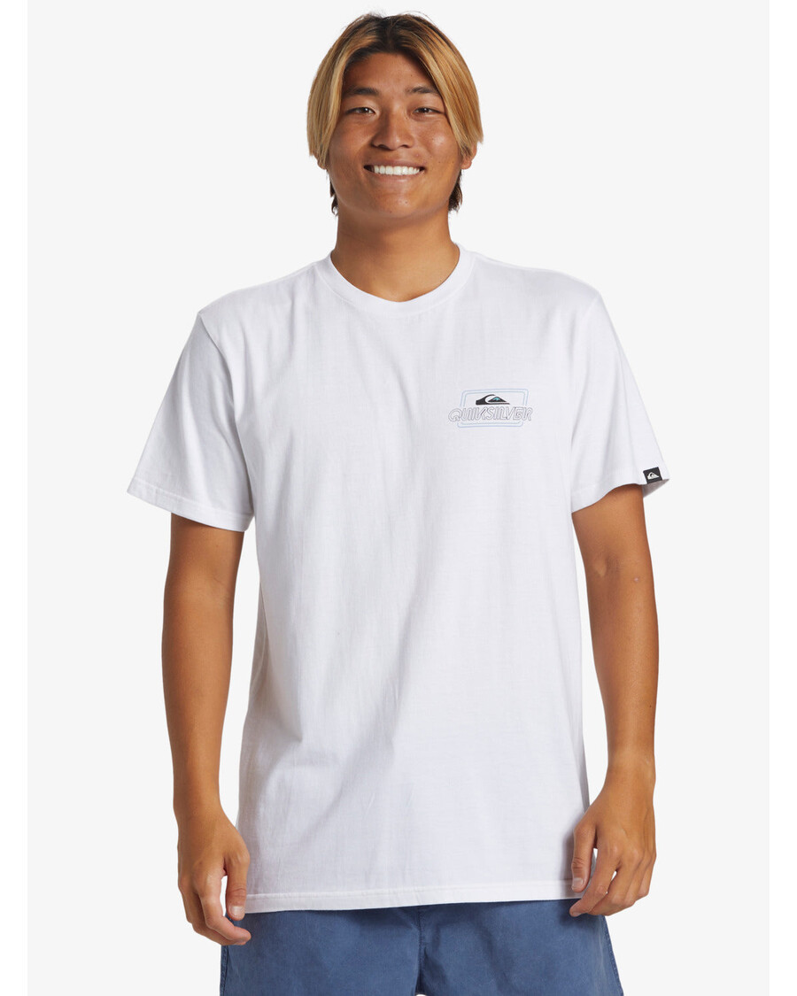 Camiseta Quik Silver Línea Por Línea - Blanca