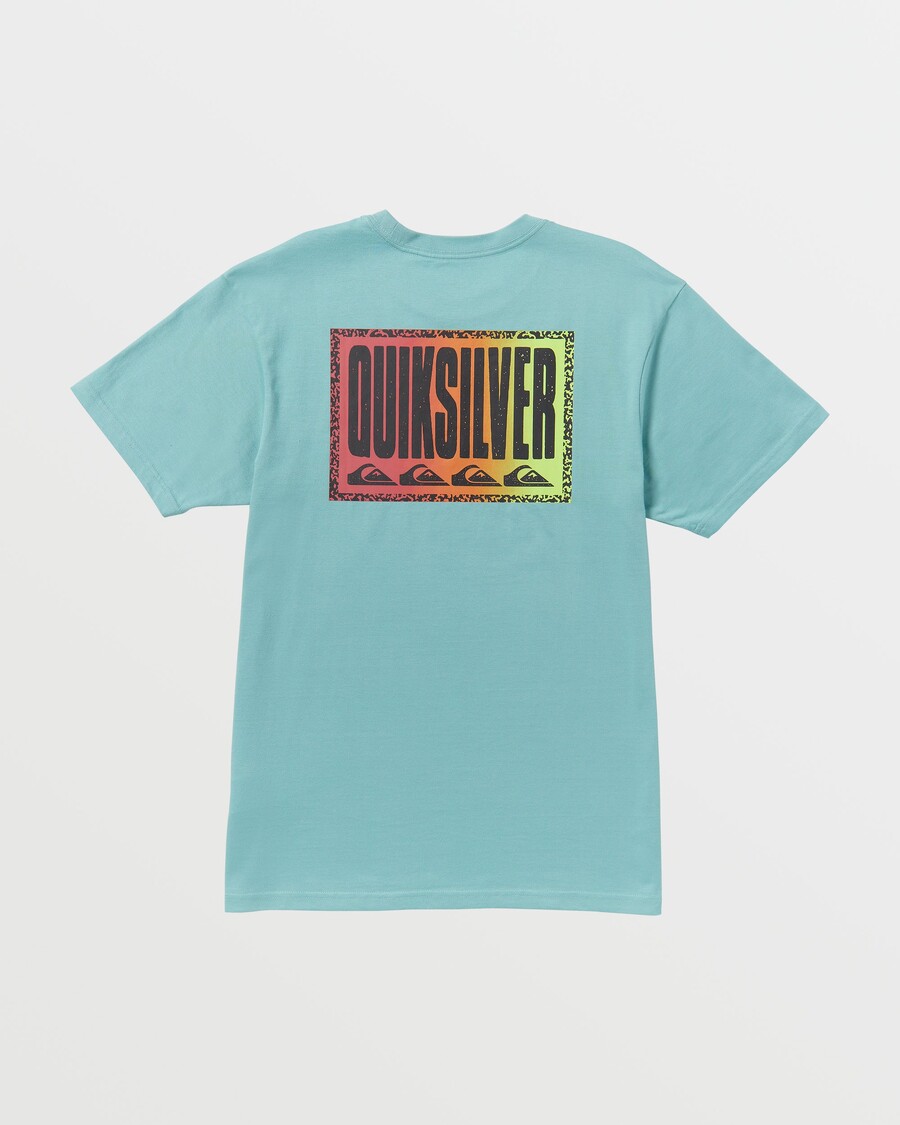 Quiksilver Majica Kratkih Rukava S Dugim Izbljeđivanjem - Morsko Plava