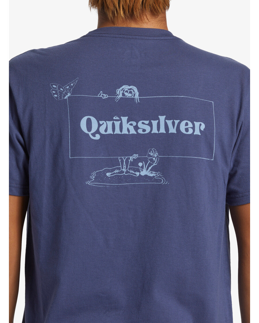 Quik Sidabriniai Jungleman Marškinėliai - Karūna Mėlyna