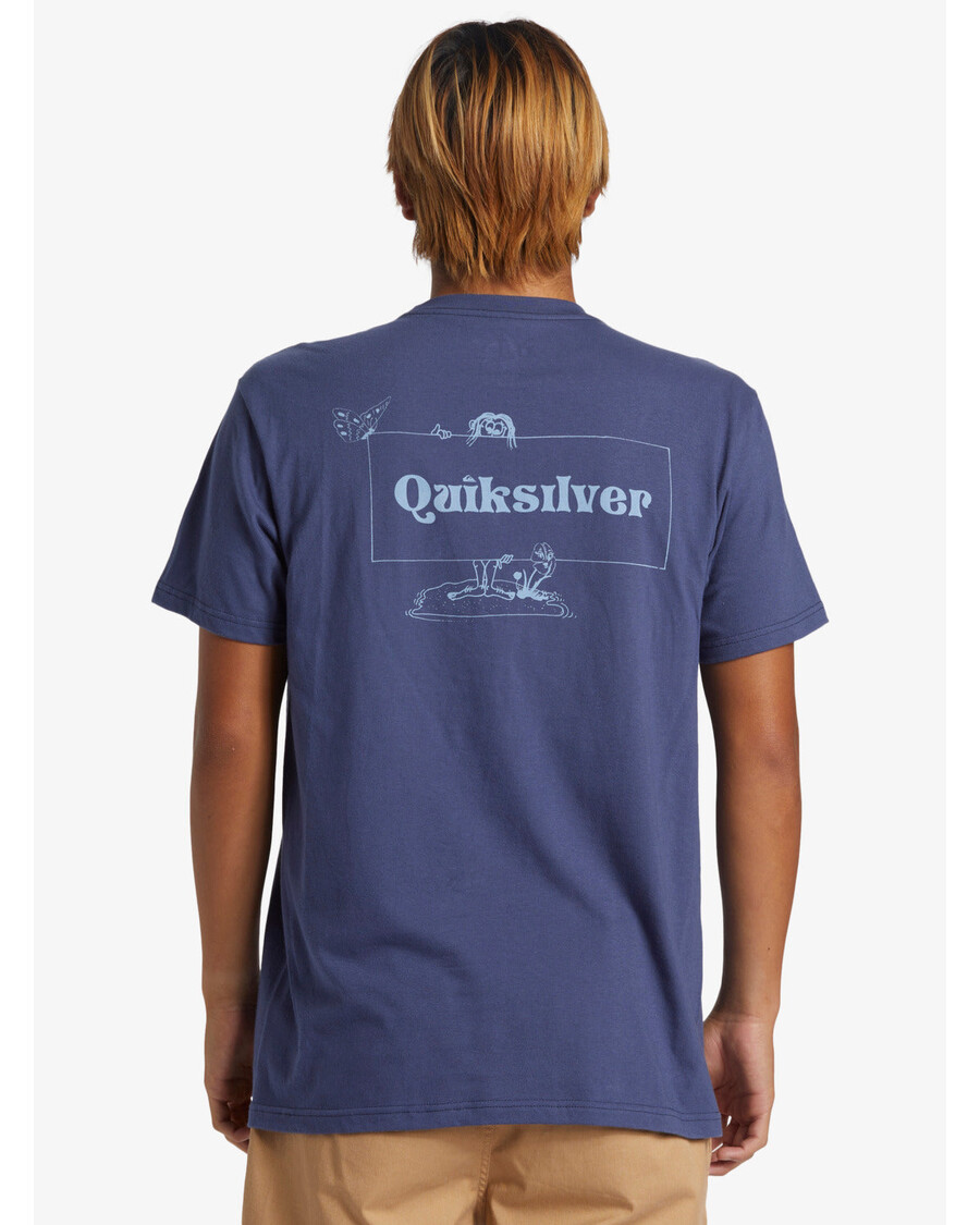 Quik Sidabriniai Jungleman Marškinėliai - Karūna Mėlyna