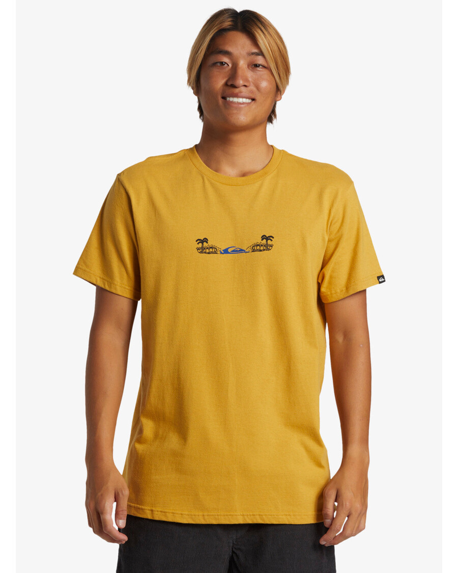 T-shirt Quiksilver Surf Core - μουστάρδα