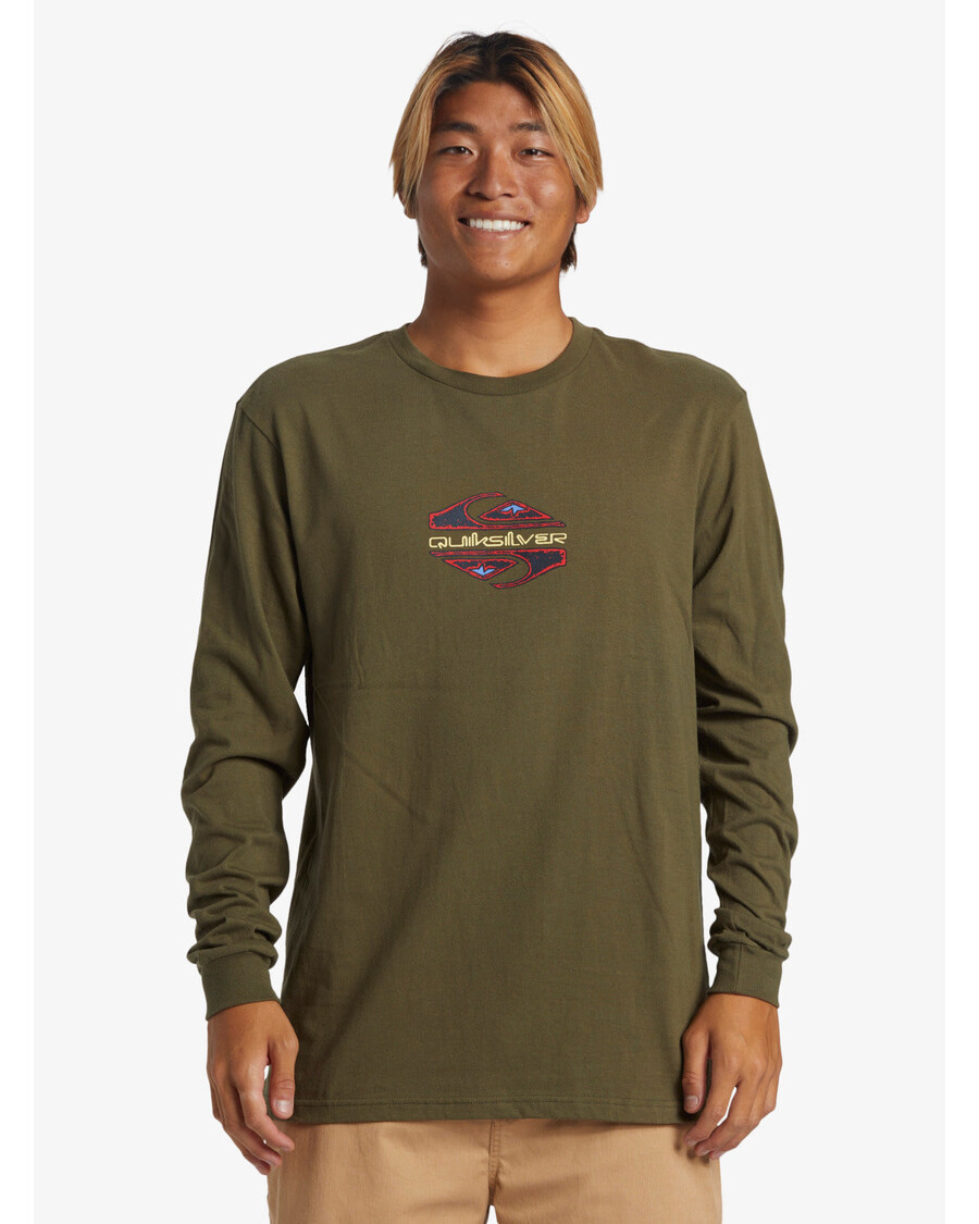 Quik Hopea Timantti Pitkähihainen T-paita - Rypäleen Lehtiä