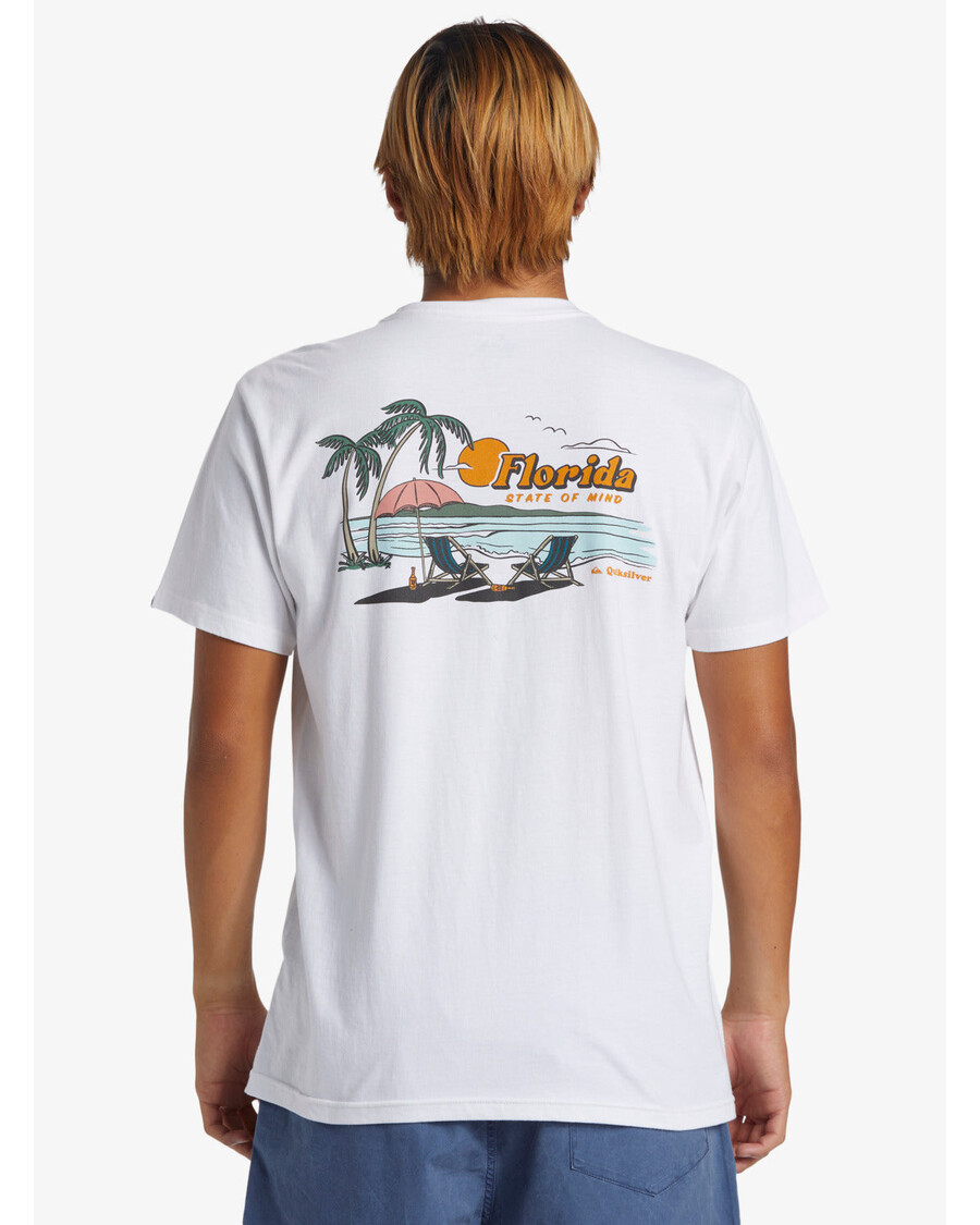 Quik Silver Florida State Of Mind Marškinėliai - Balti