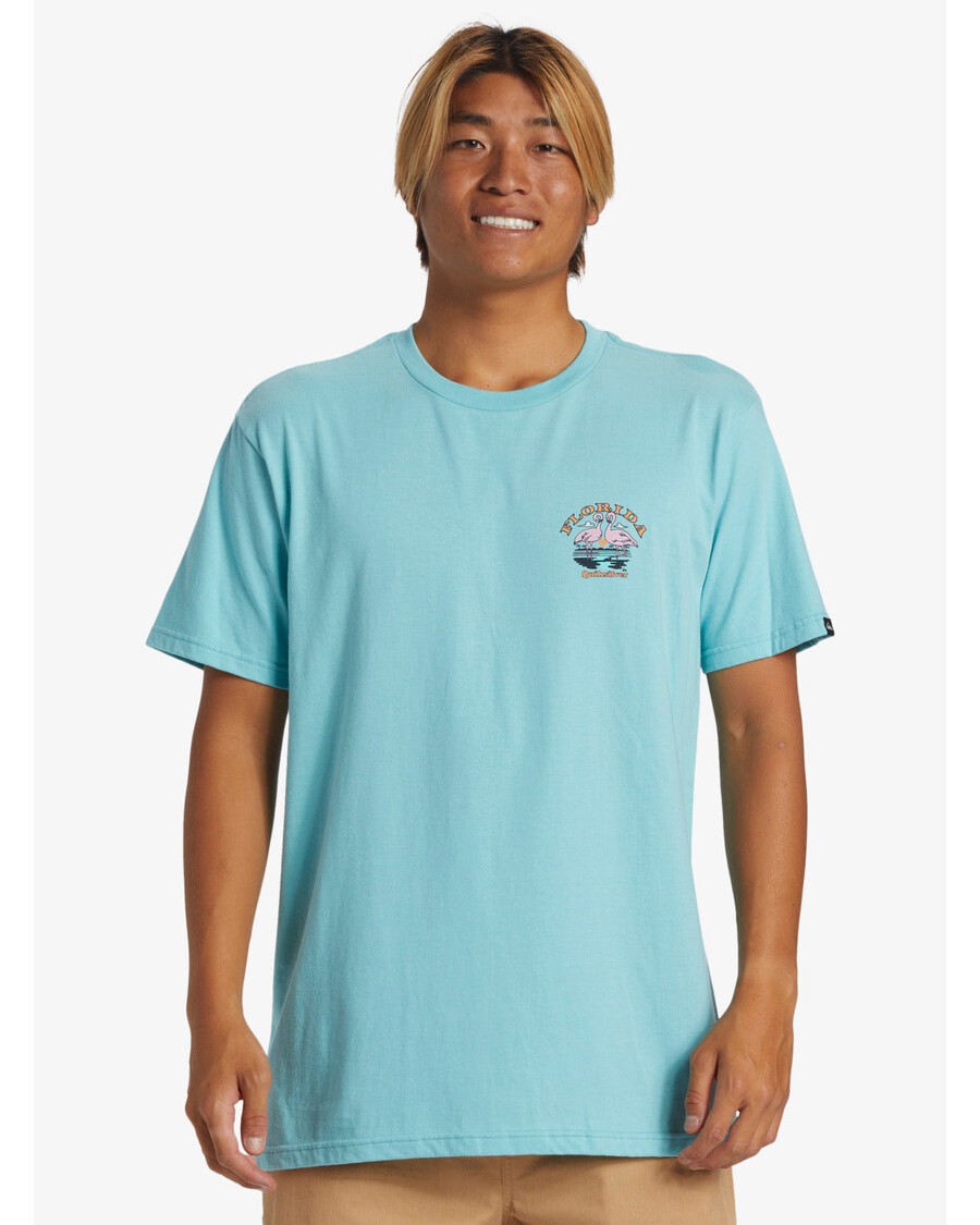 Quik Silver Florida Flamingo Country Tričko - Námořní Modrá