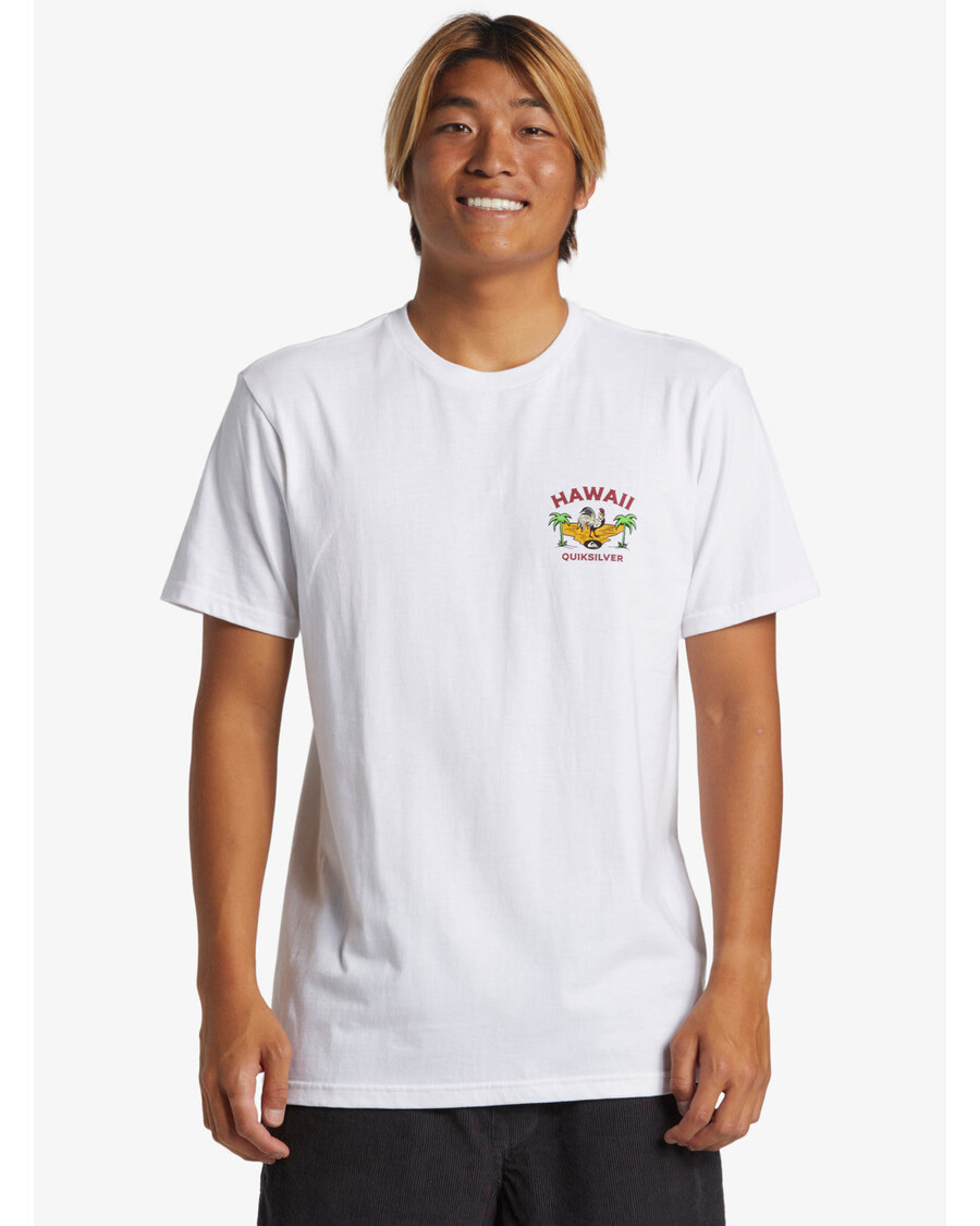 Quiksilver Hawaii Big Man Tričko - Bílé