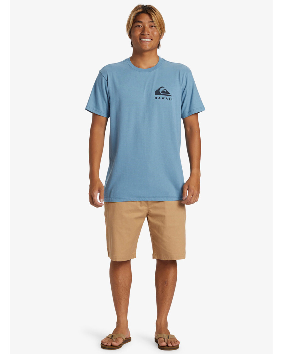 Quik Silver Hawaii Noggin T-Shirt - Blue Shadow