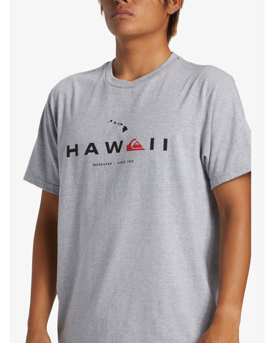Quik Silver Hawaii State Of Mind T-Shirt - Athletic Heather