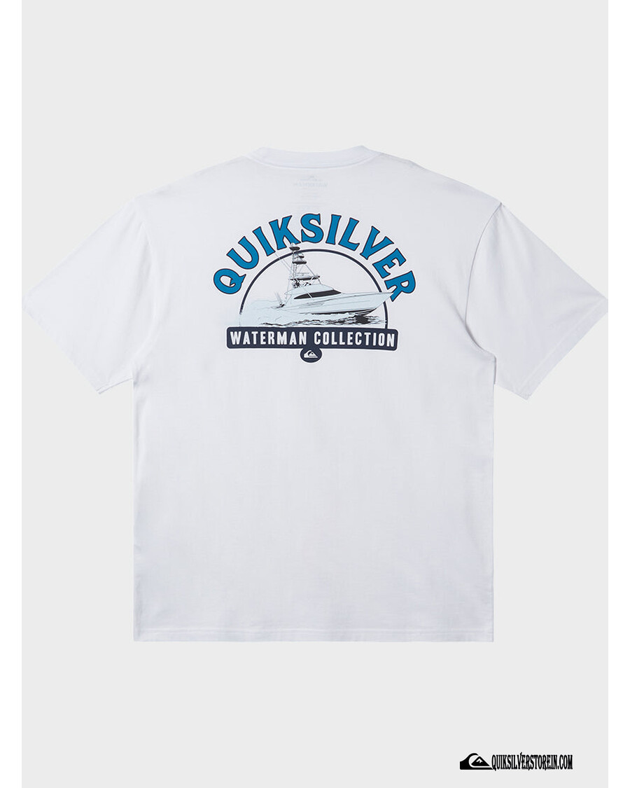 Quiksilver Waterman με κατεύθυνση προς τα έξω μπλουζάκι - λευκό