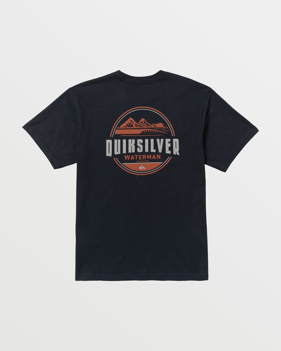 T-shirt Quiksilver Waterman Seas Of Time - μαύρο