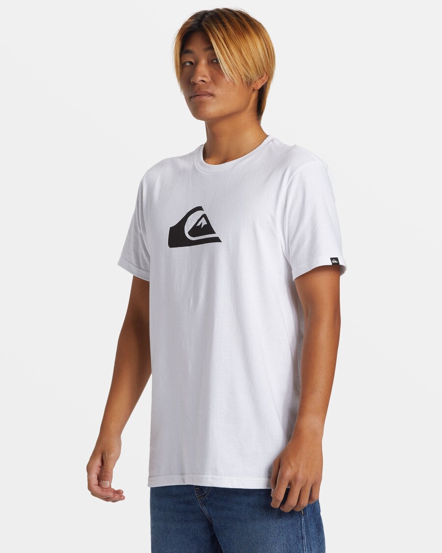 Quiksilver Comp -logollinen T-paita - Valkoinen
