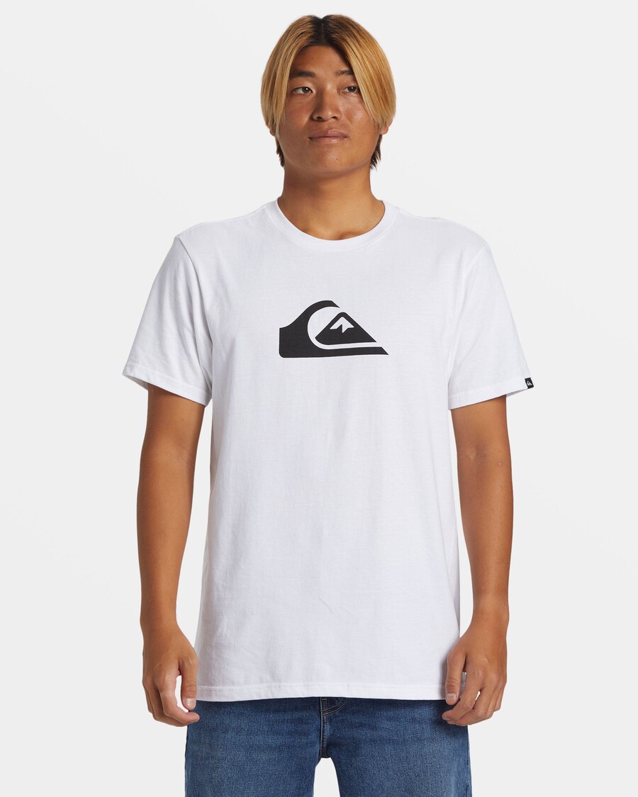 Quiksilver Comp -logollinen T-paita - Valkoinen
