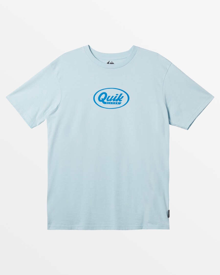 Quik Silver Speedy Script T-Shirt - Winter Sky