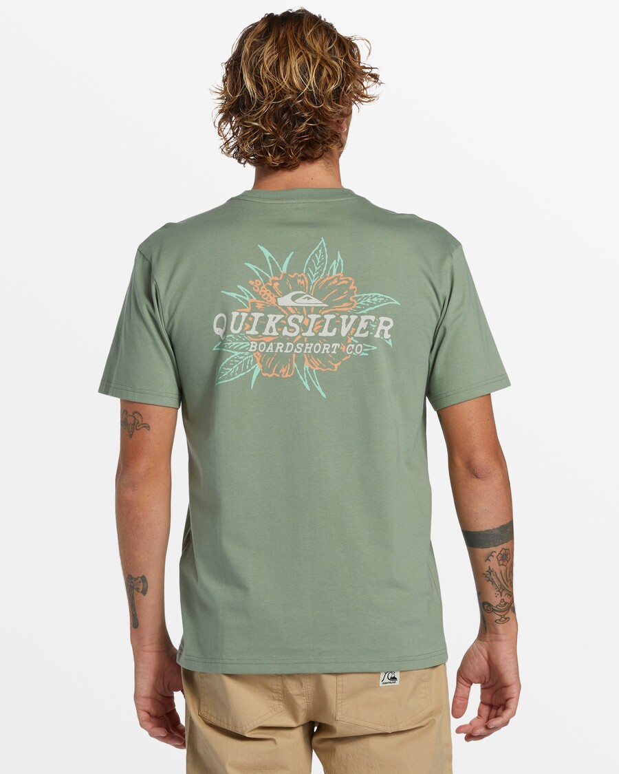 Quik ασημί μπλουζάκι ιβίσκου -