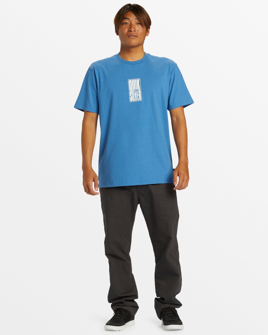 μεγάλο μπλουζάκι Quik ασημί ψηλή στοίβα -