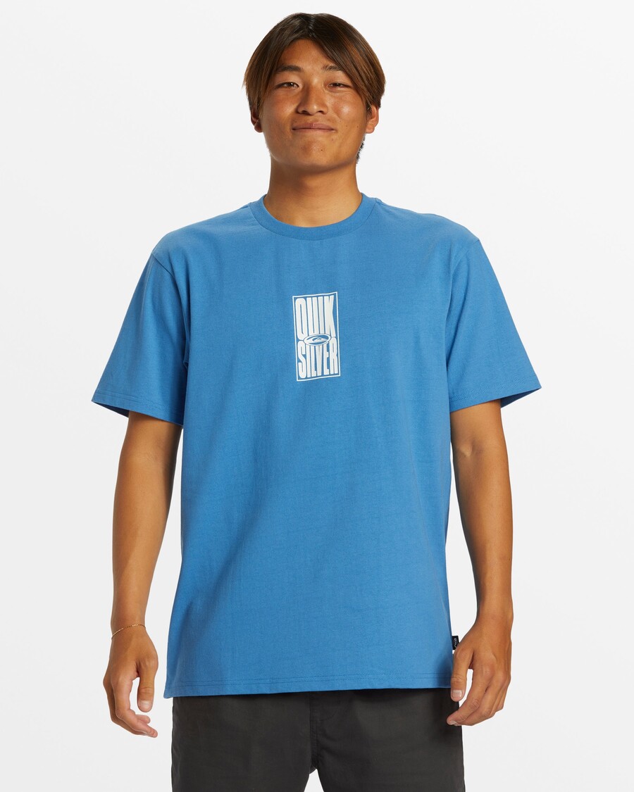 μεγάλο μπλουζάκι Quik ασημί ψηλή στοίβα -