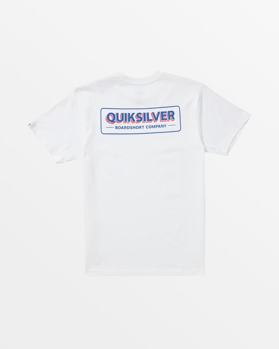 Quik Stříbrné Tričko Quik Sign - Bílé