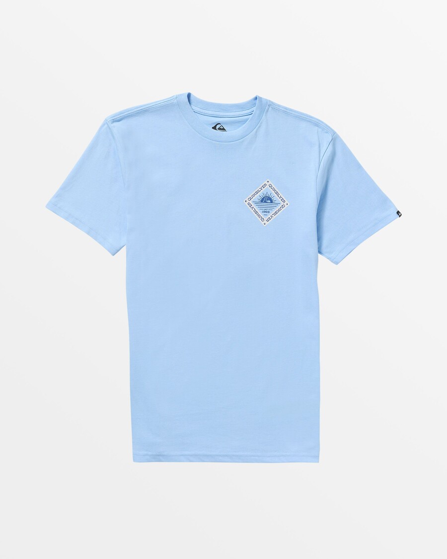 T-shirt Quiksilver West Wind - μπλε καμπάνα