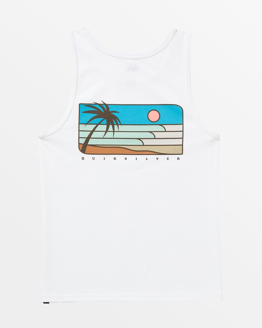 Quik Silver Line Up Tank - White