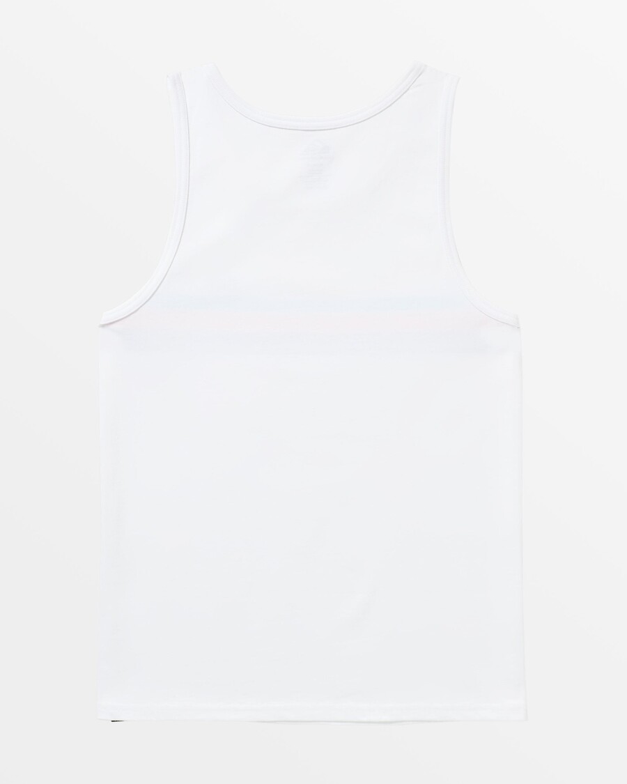 Quiksilver καθημερινή ριγέ δεξαμενή - λευκό