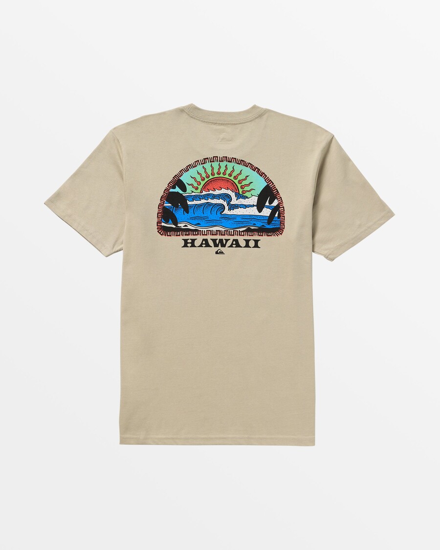 Quik Silver Hawaii Blazing Sun T-Shirt - Plaza Taupe