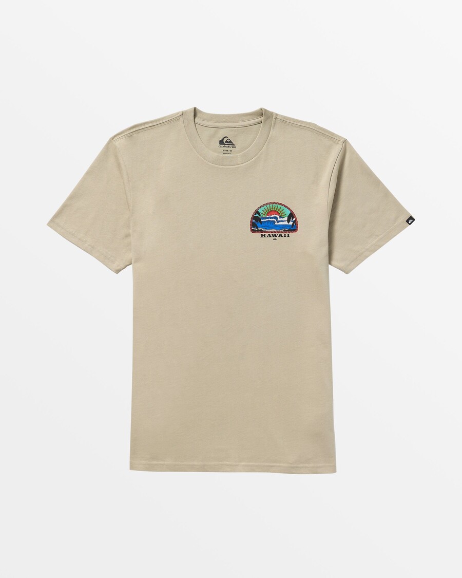 T-shirt Quiksilver Hawaii Blazing Sun - Plaza Taupe