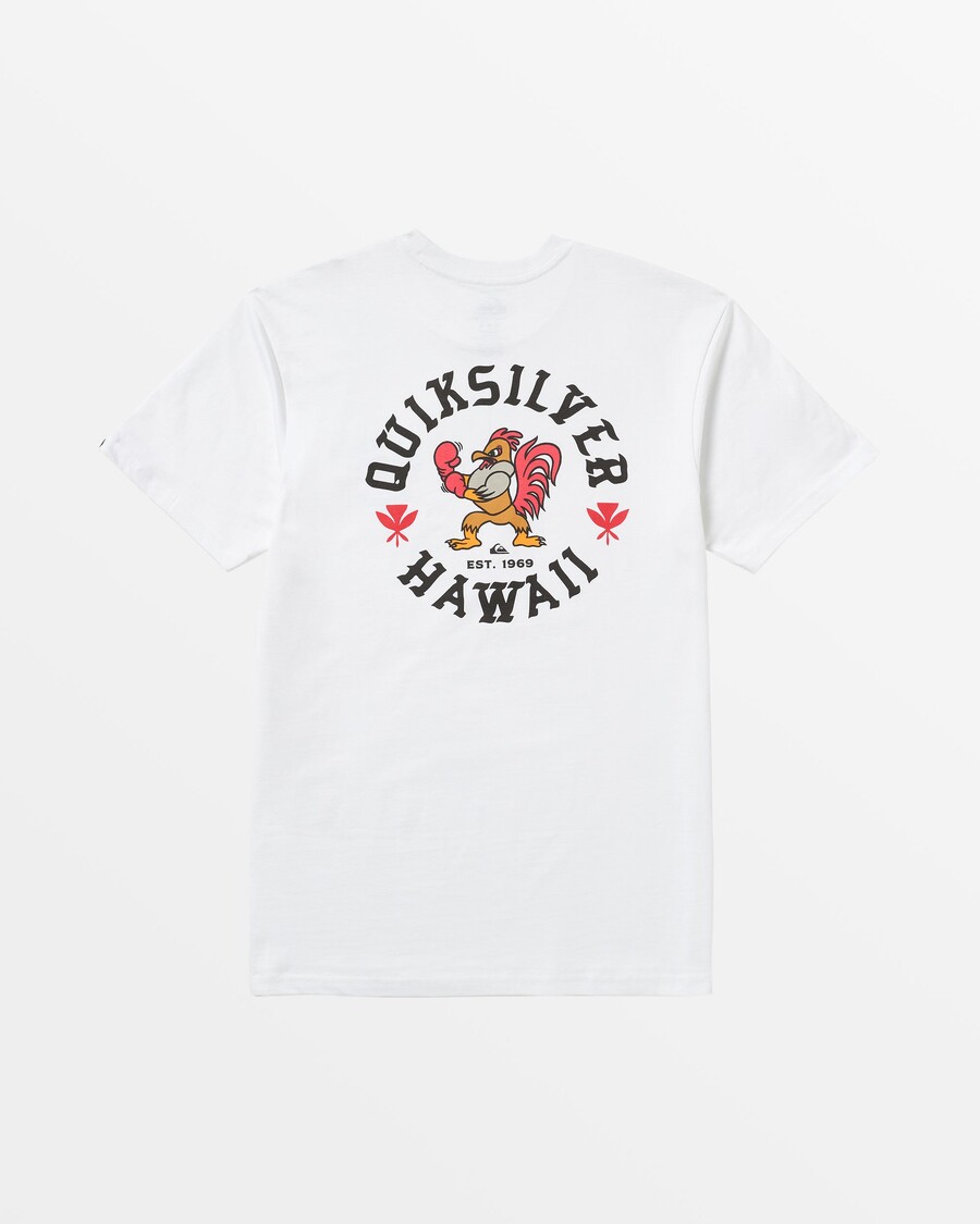 Quik Silver Hawaii Rooster T-Shirt - White