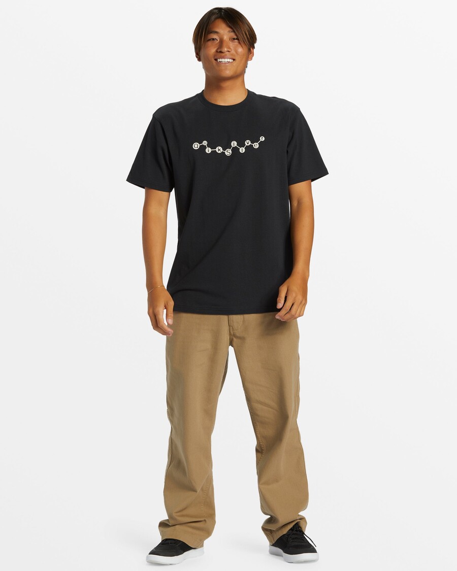 Quik Stříbrné Moderní Tričko Petro Moe - černé