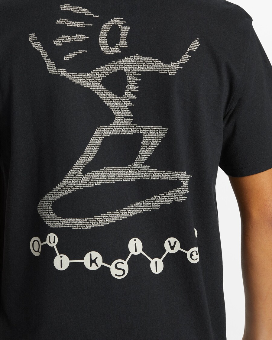 Quik Stříbrné Moderní Tričko Petro Moe - černé