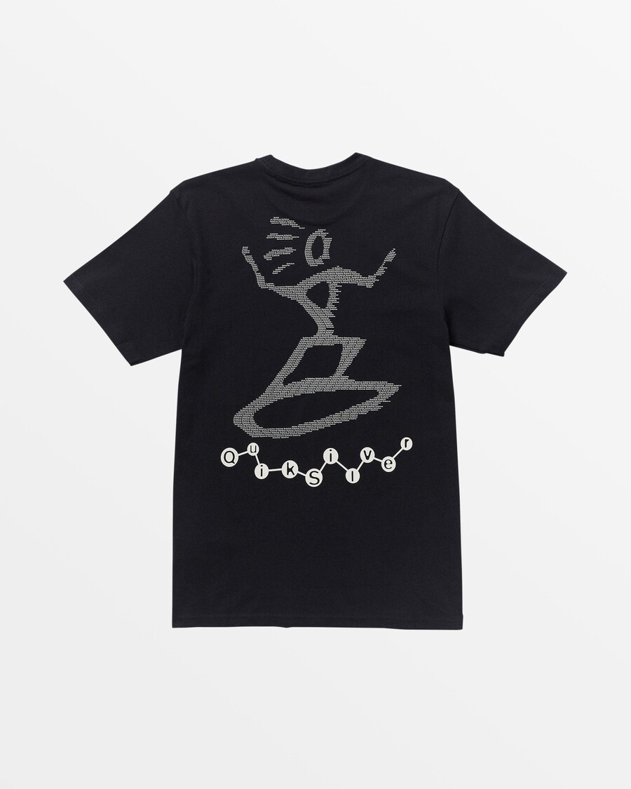 Quik Stříbrné Moderní Tričko Petro Moe - černé