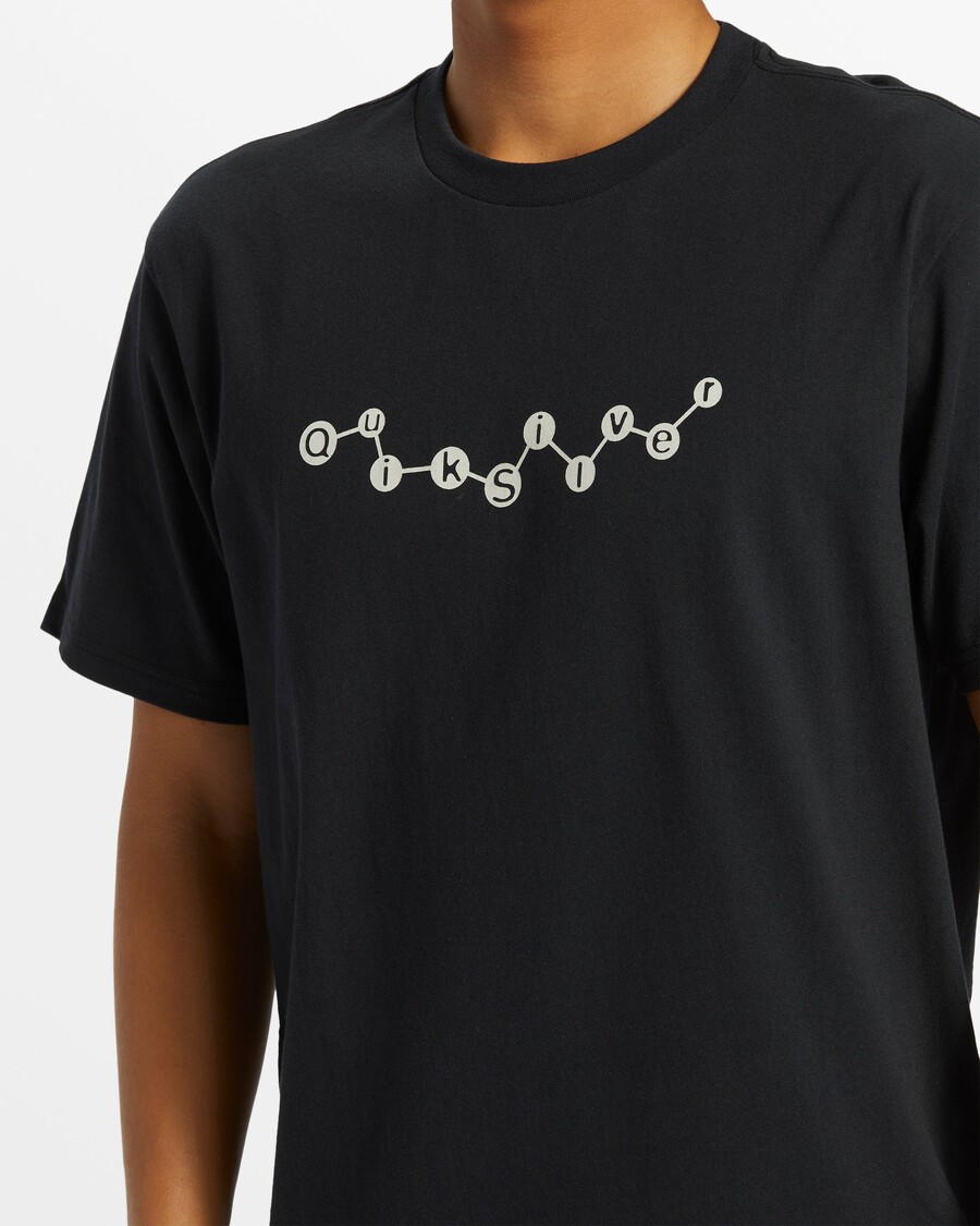 Quik Stříbrné Moderní Tričko Petro Moe - černé