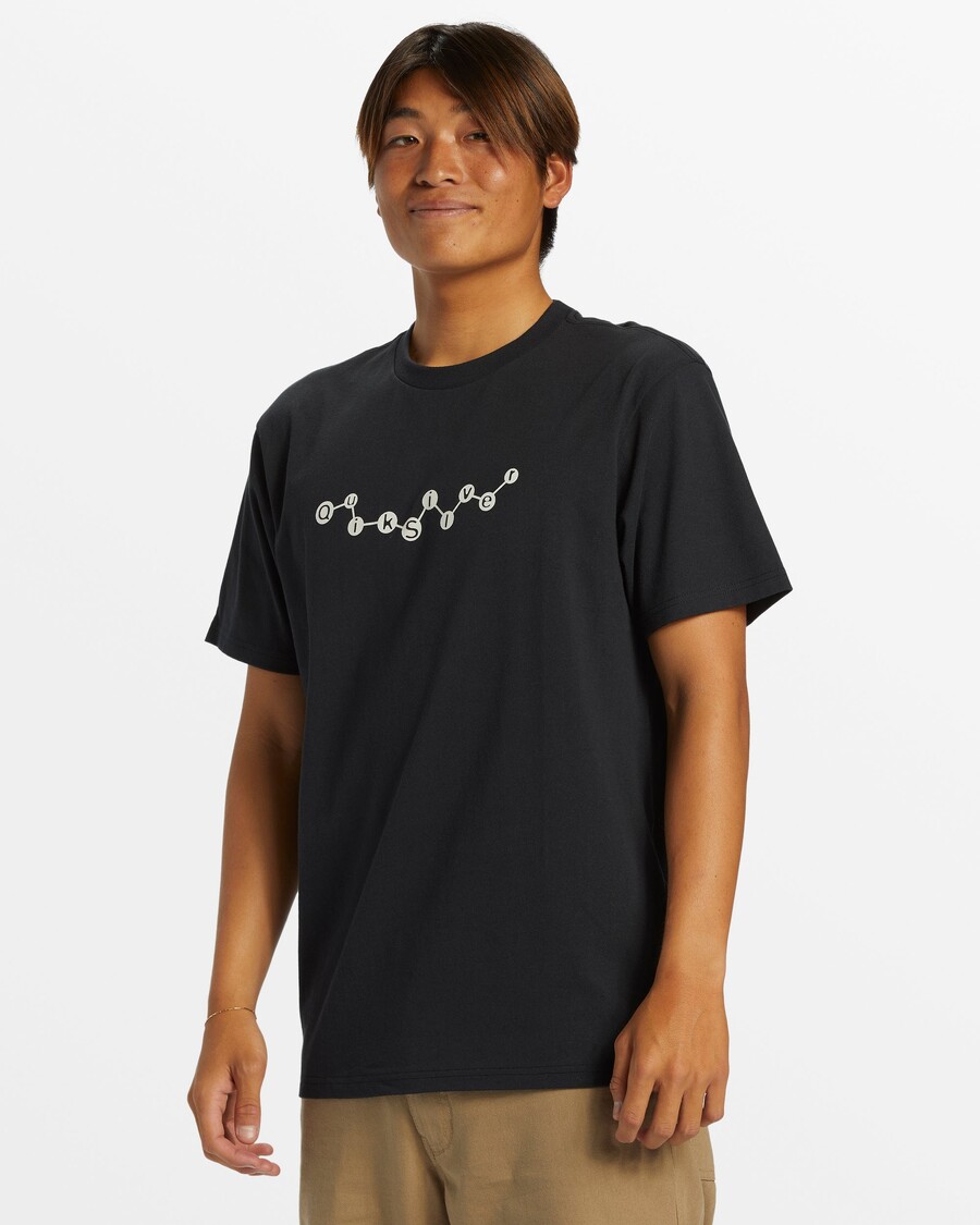 Quik Stříbrné Moderní Tričko Petro Moe - černé