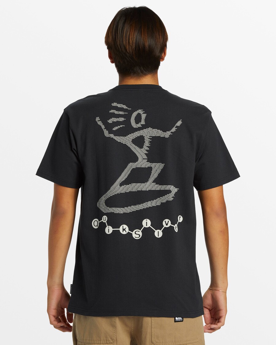 μπλουζάκι Quik ασημί μοντέρνο Petro Moe - μαύρο