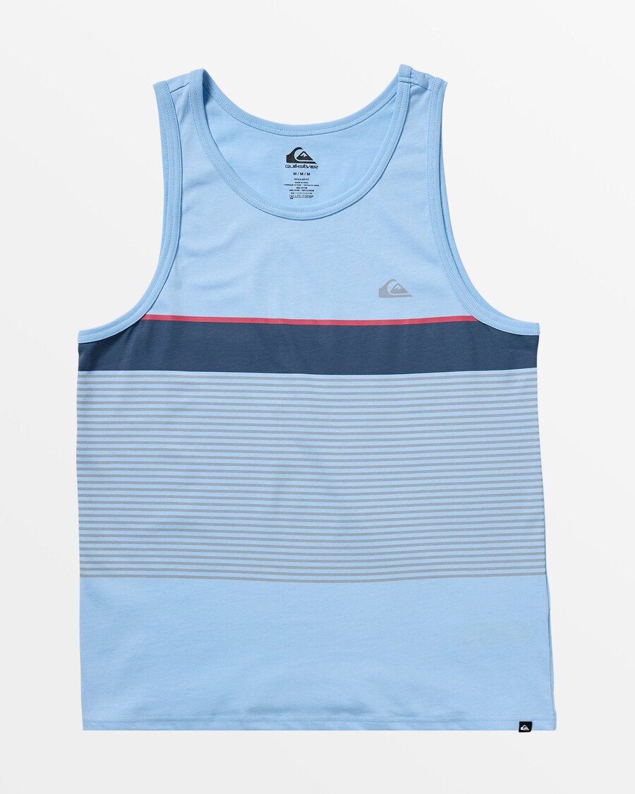 Camiseta Sin Mangas Quiksilver Tijuana A Rayas - Campana Azul