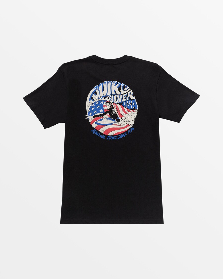 Quik Silver Barreling Abe T-Shirt - Black