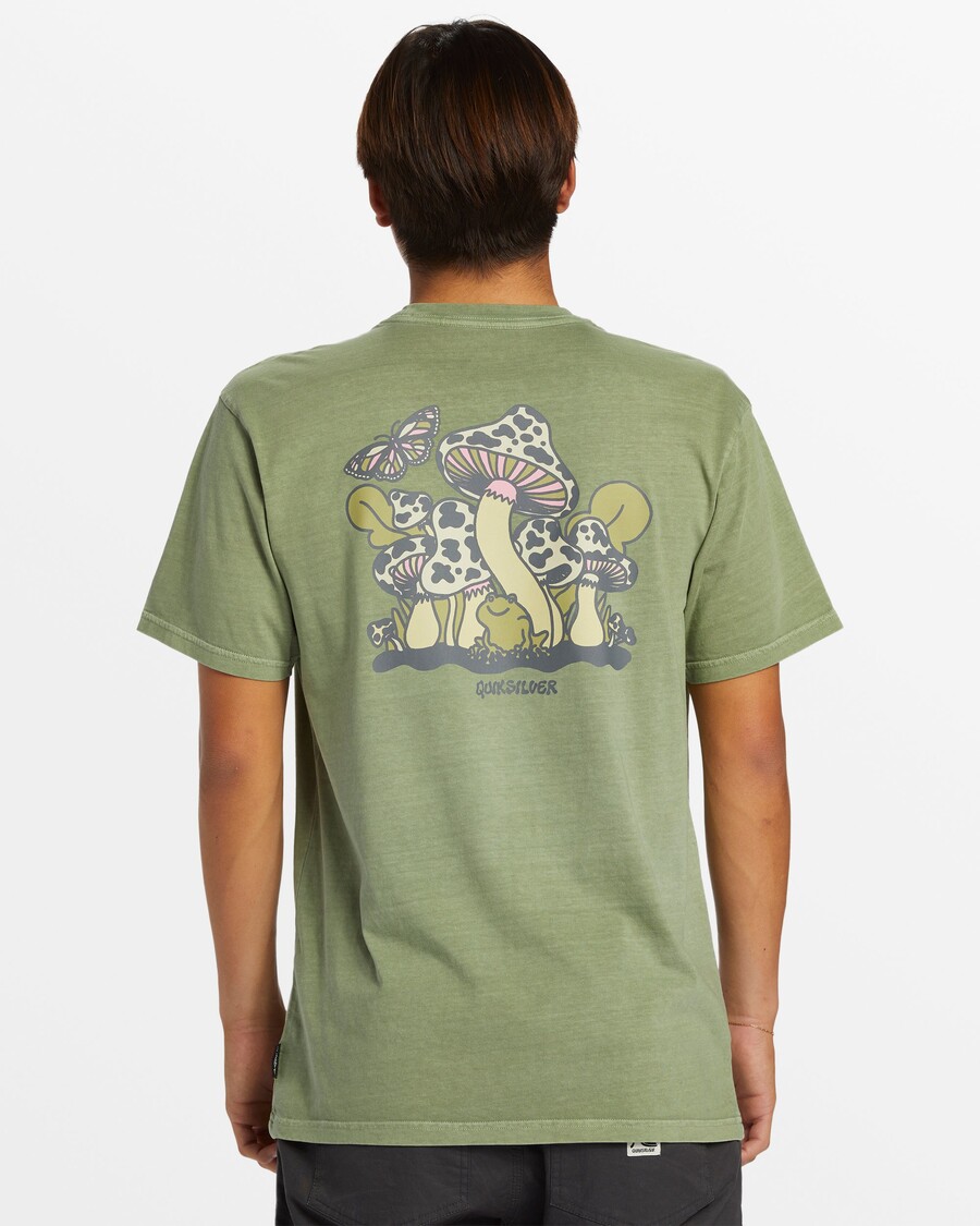 T-shirt Quik ασημί σκληρό μελένιο - θαλάσσιο σπρέι