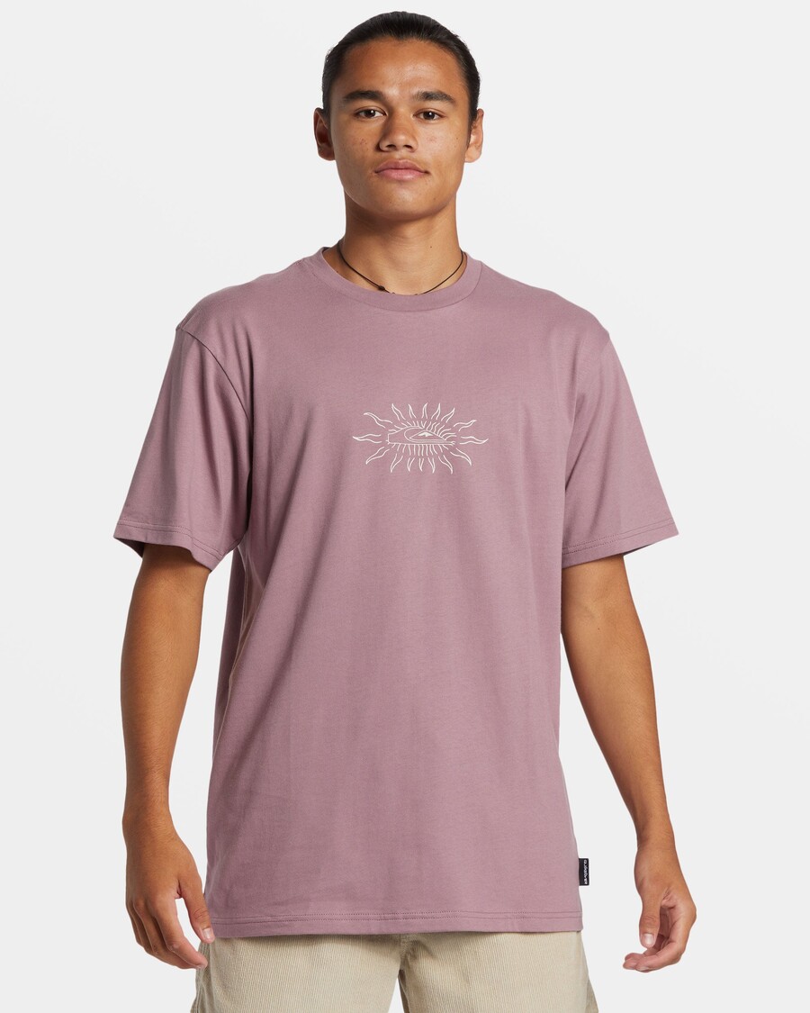 Quiksilver Sun Flare T-shirt - σέικ σταφυλιού