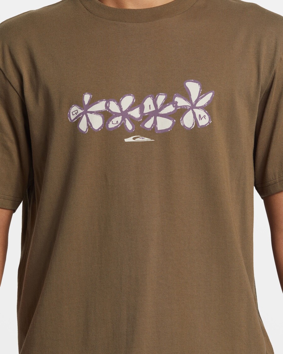 Quik Silver Four Flowers T-Shirt - Canteen