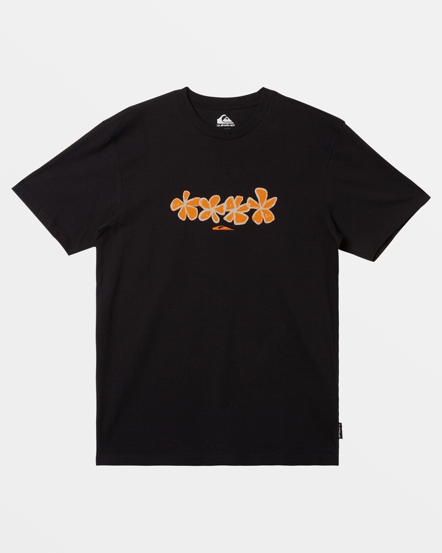 Quik Silver Four Flowers T-Shirt - Black