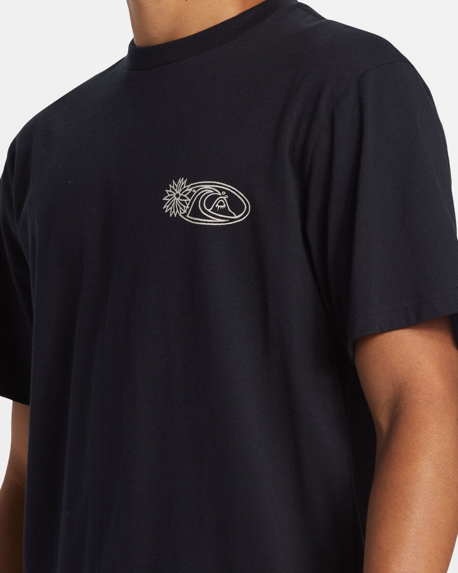 Quik Stříbrné Tričko Right Point - černé