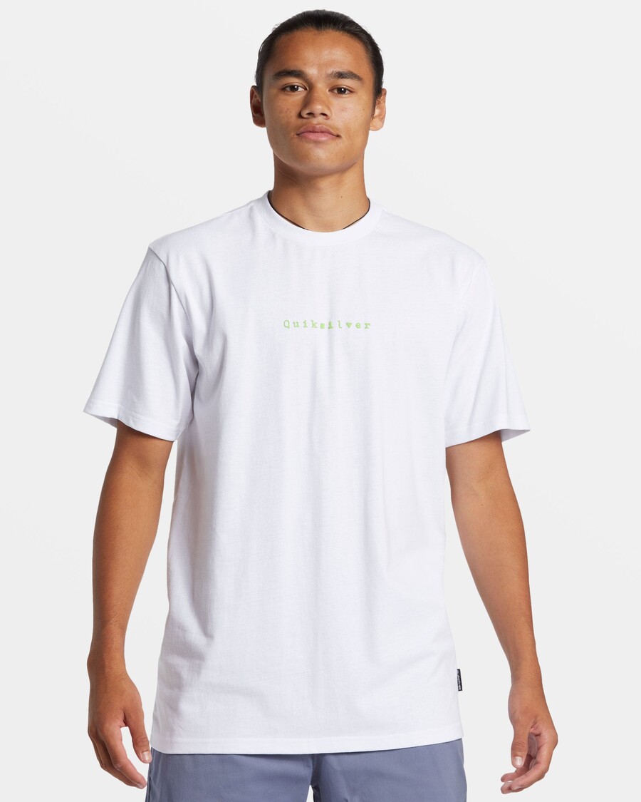 T-shirt Quik ασημί Vortex - λευκό