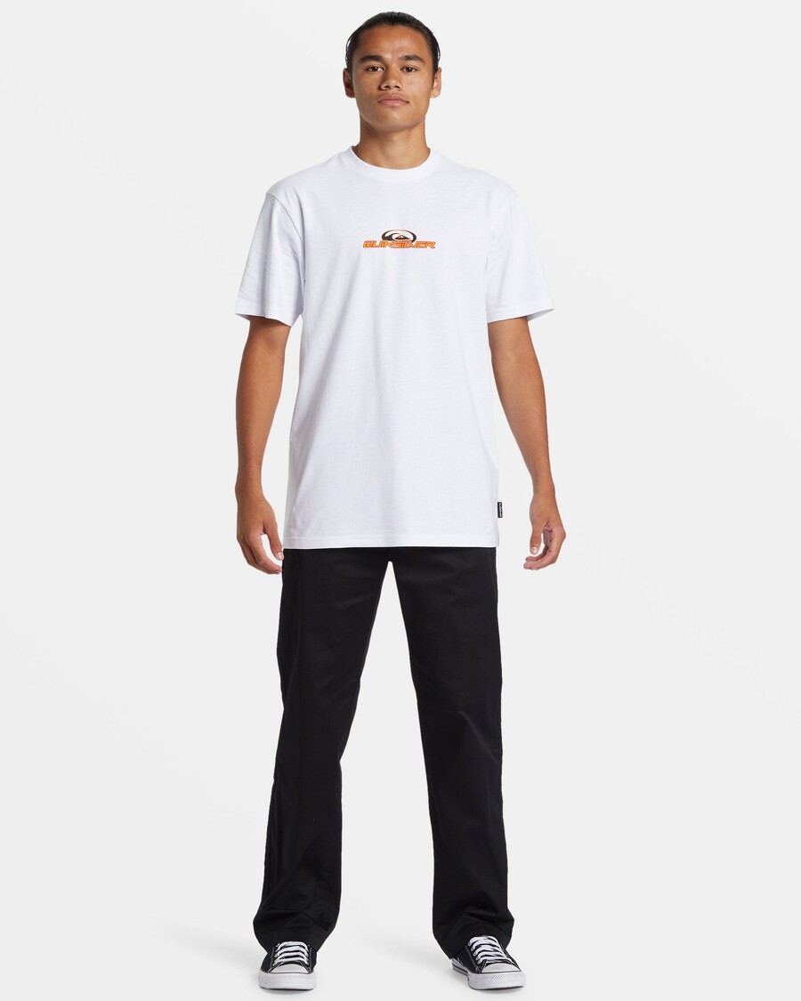 Quik Silver Luck Dragon Marškinėliai - Balti