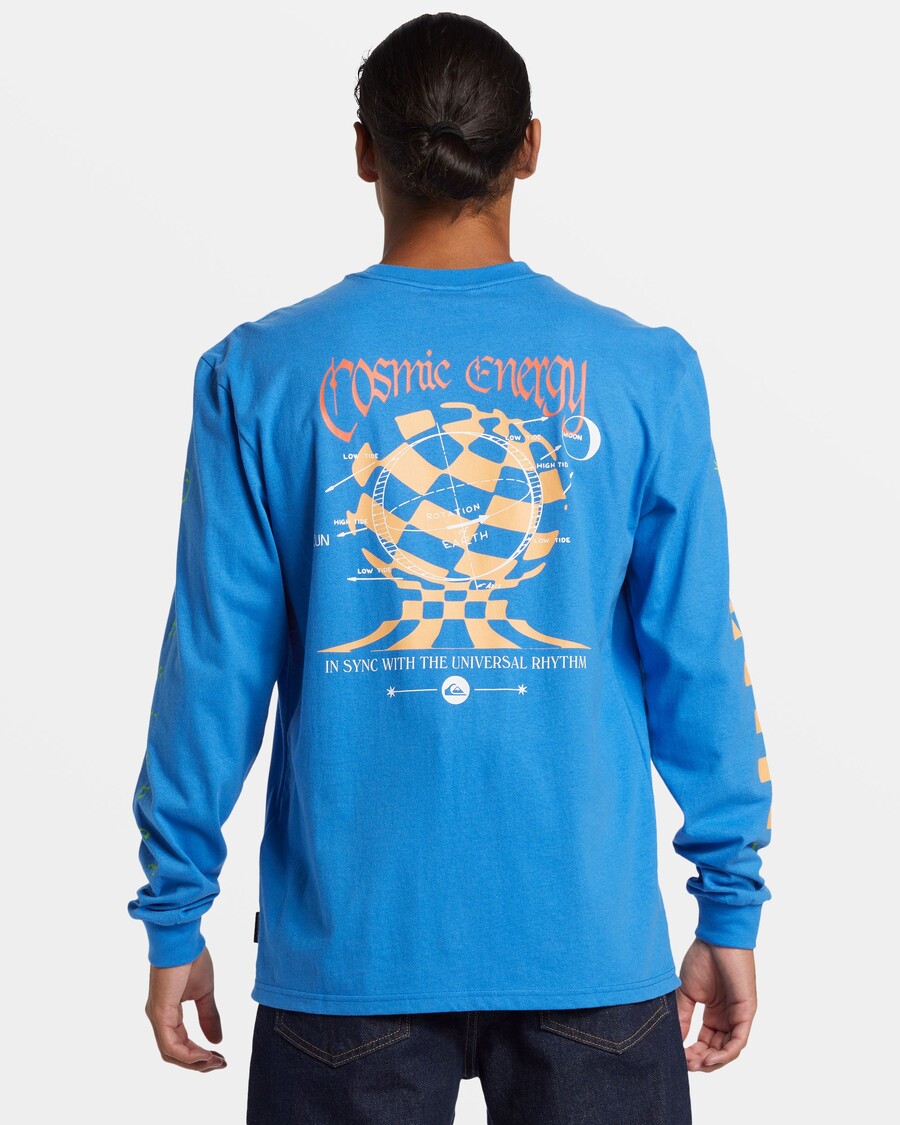 Quik Silver Cosmic Long Sleeve T-Shirt - Nebulas Blue
