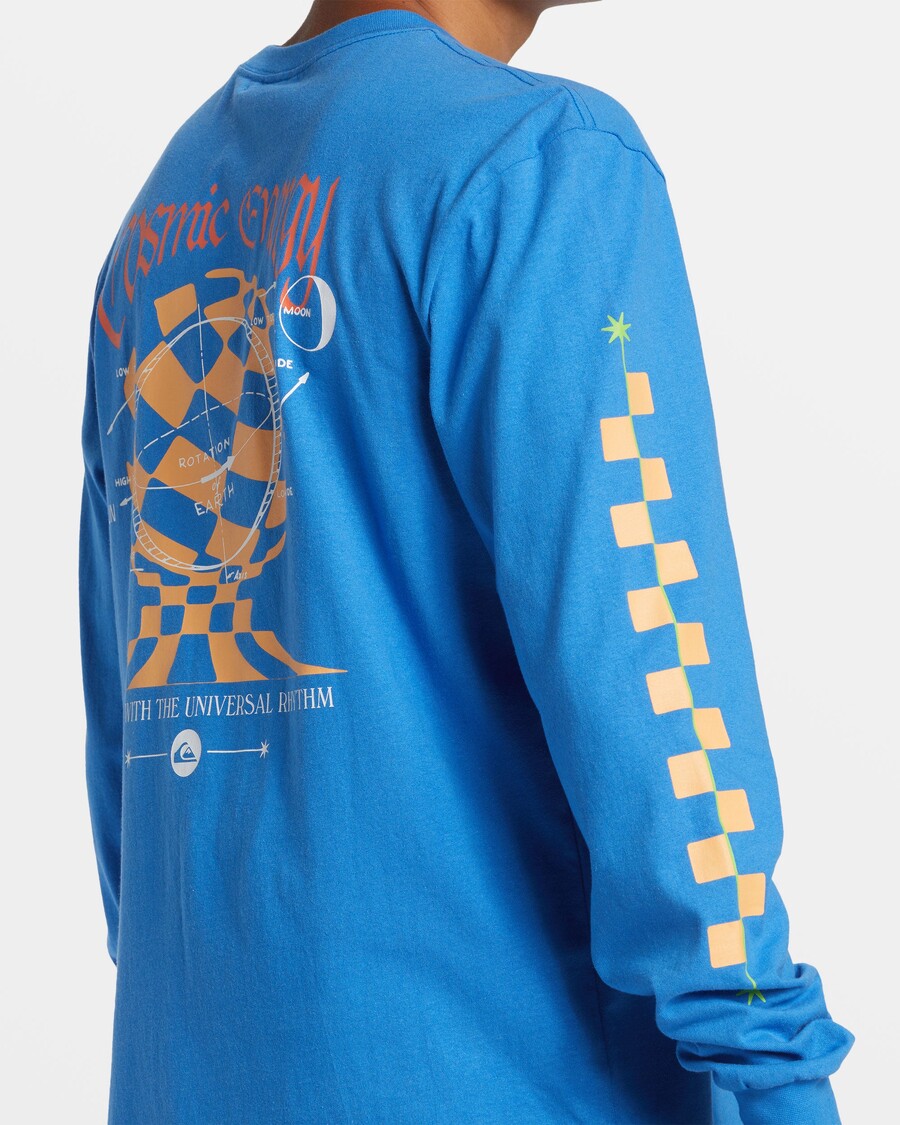 Quik Silver Cosmic Long Sleeve T-Shirt - Nebulas Blue