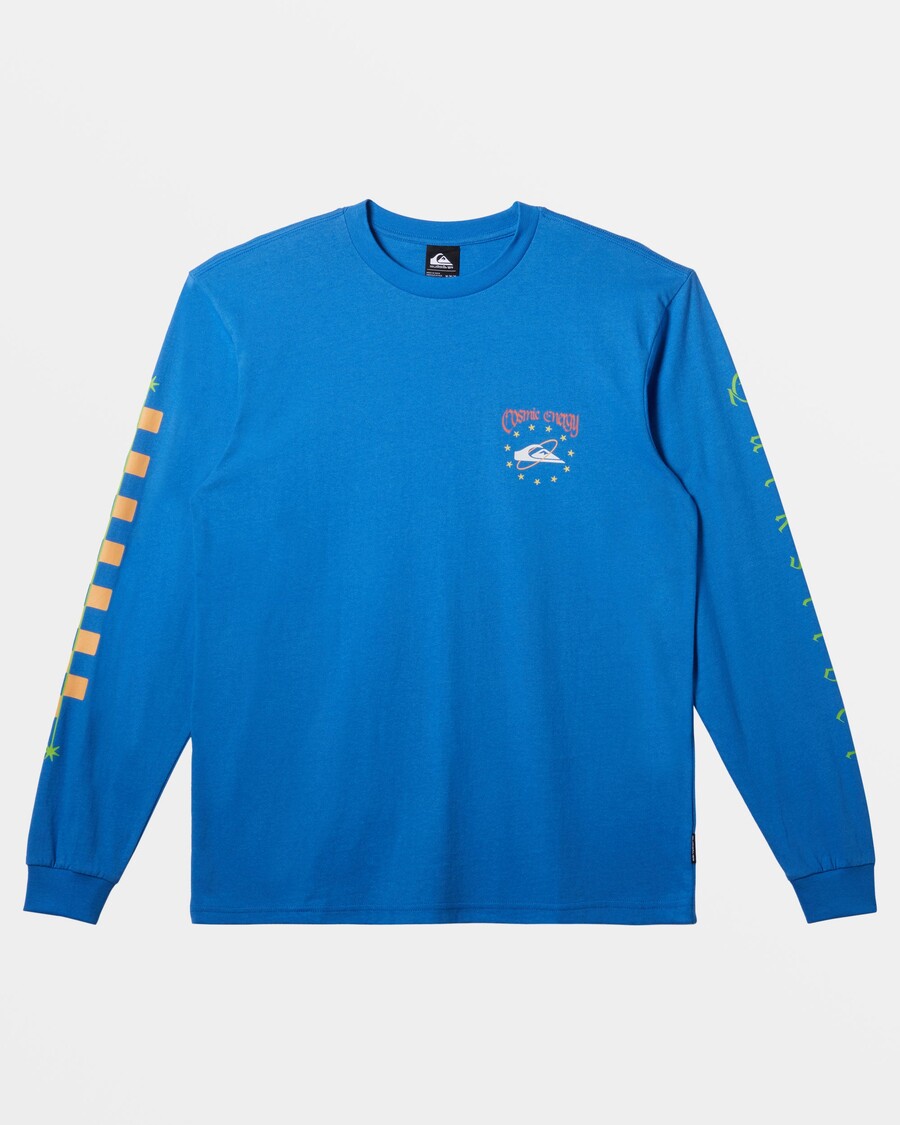 Quik Silver Cosmic Long Sleeve T-Shirt - Nebulas Blue