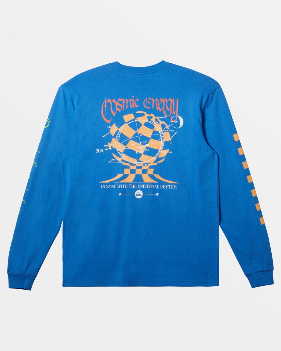 Quik Silver Cosmic Long Sleeve T-Shirt - Nebulas Blue