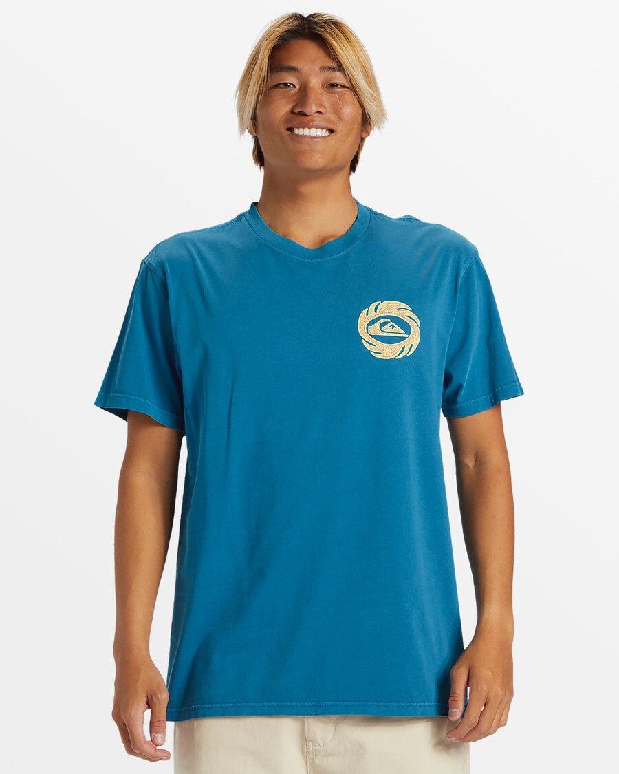 Quik ασημί μπλουζάκι ηλιακής φλόγας - μελάνι μπλε