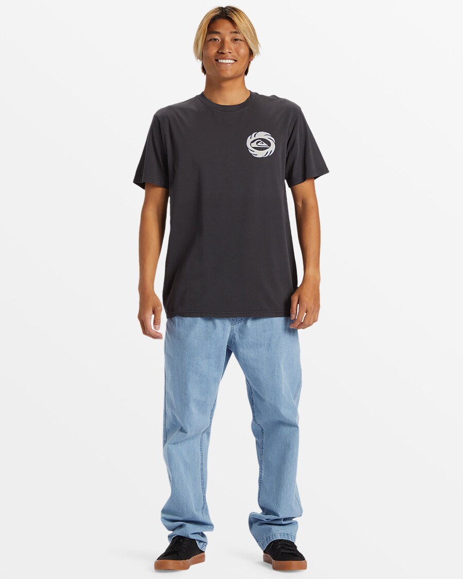 Camiseta Quiksilver Solar Flame - Asfalto