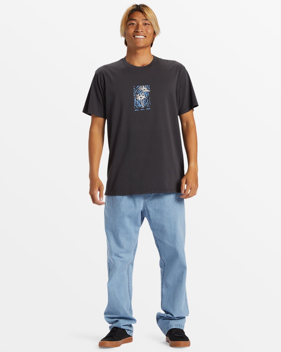 Quik Silver Crazy Daisys T-Shirt - Tarmac