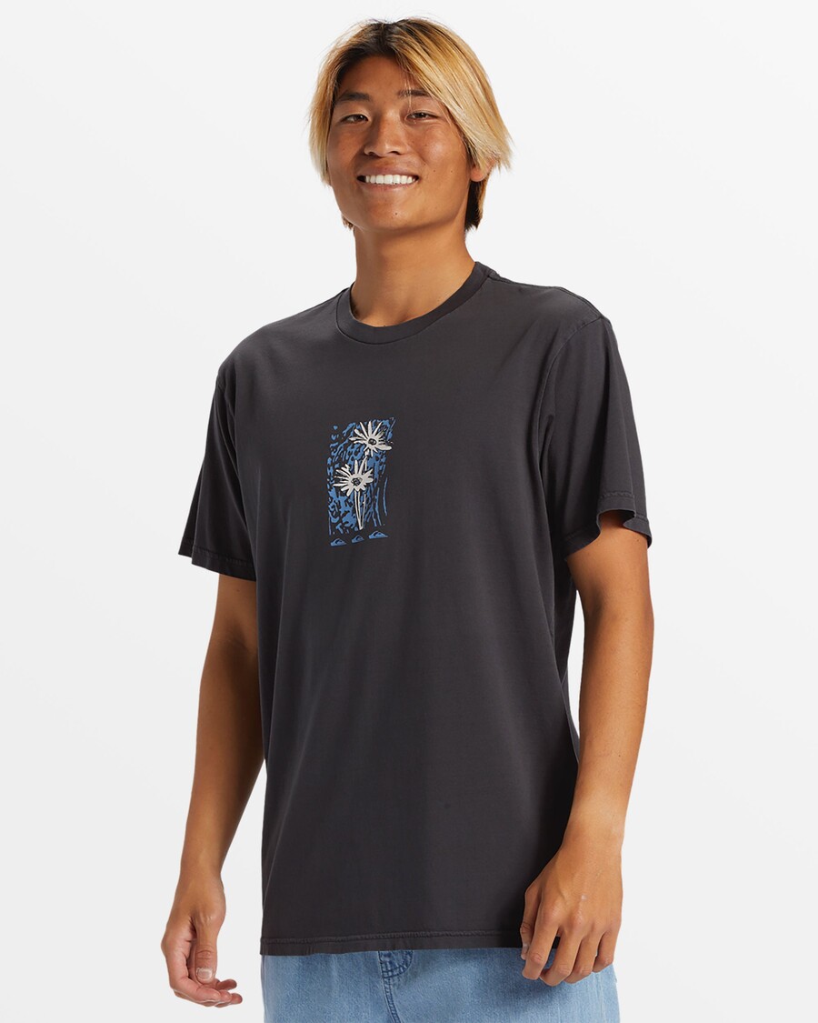Quik Silver Crazy Daisys T-Shirt - Tarmac