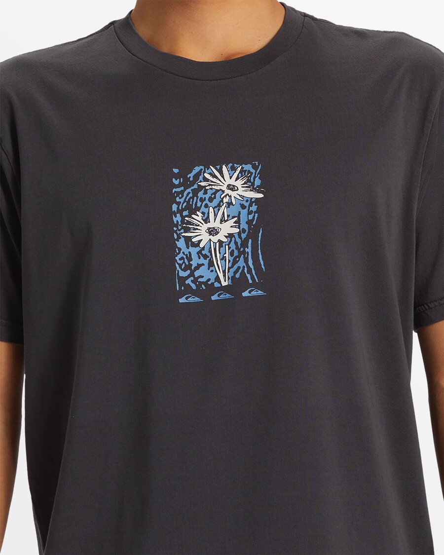 Quik Silver Crazy Daisys T-Shirt - Tarmac